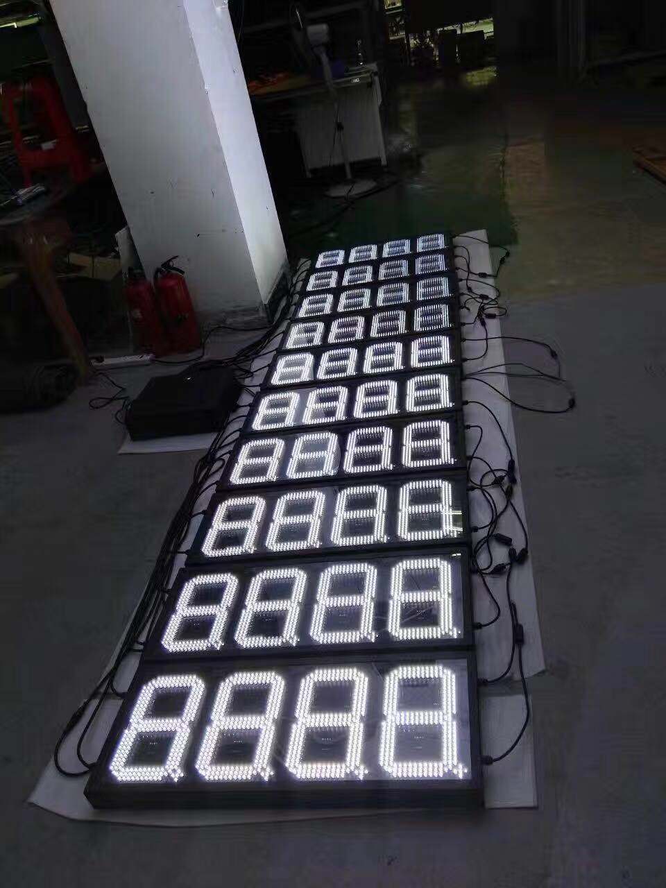 Outdoor ultra bright large led 12 inch 7 segment led display